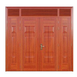 Cửa Thép Vân Gỗ 4 Cánh SKM4-01
