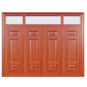 Cửa Thép Vân Gỗ 4 Cánh SKM4-04