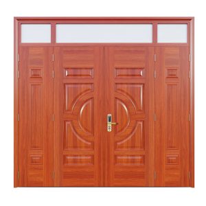 Cửa Thép Vân Gỗ 4 Cánh SKM4-05
