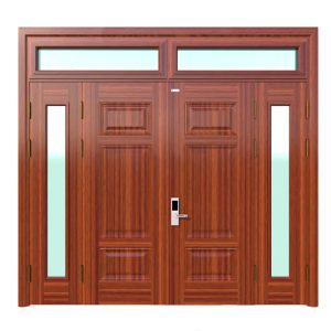 Cửa Thép Vân Gỗ 4 Cánh SKM4-06