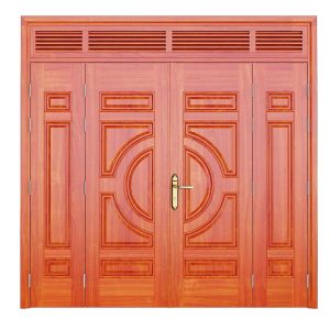 Cửa Thép Vân Gỗ 4 Cánh SKM4-15