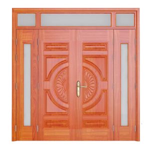 Cửa Thép Vân Gỗ 4 Cánh SKM4-10