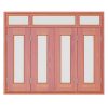 Cửa Thép Vân Gỗ 4 Cánh SKM4-12