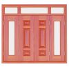 Cửa Thép Vân Gỗ 4 Cánh SKM4-14