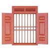 Cửa sổ thép vân gỗ 2 cánh SK2-02