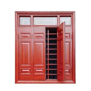 Cửa sổ thép vân gỗ 4 cánh SK4-01