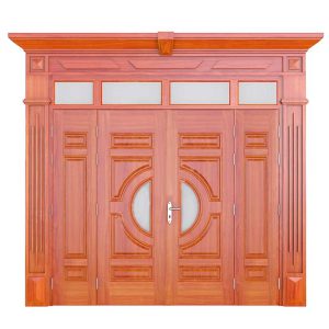 Cửa Thép Vân Gỗ 4 Cánh Luxury SL05