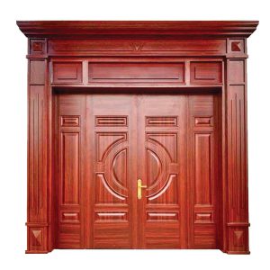 Cửa Thép Vân Gỗ 4 Cánh Luxury SL06